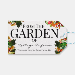 Personalisiert aus Ihren Gemüsegarten-Begrüßungsta Geschenkanhänger