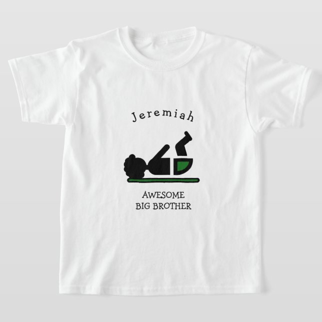 Personalisiert Baby Afro PHANTASTISCH BIG BROTHER T-Shirt (Ablage )