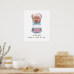 Personalisiert Baby Alphabet Letter - I - Poster