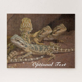 Personalisiert Baby Bearded Dragon Lizard Jigsaw P