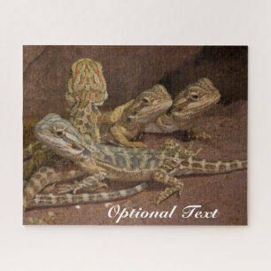 Personalisiert Baby Bearded Dragon Lizard Jigsaw P