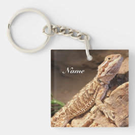 Personalisiert Baby Bearded Dragon Lizard Schlüsselanhänger