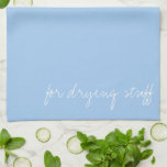 Personalisiert Baby Blue Geschirrtuch<br><div class="desc">Babyblau ist ein blasses Azurblau,  eine der Pastellfarben. Die erste Aufnahme der Verwendung von Babyblau als Farbname in Englisch wurde 1892 aufgenommen.</div>