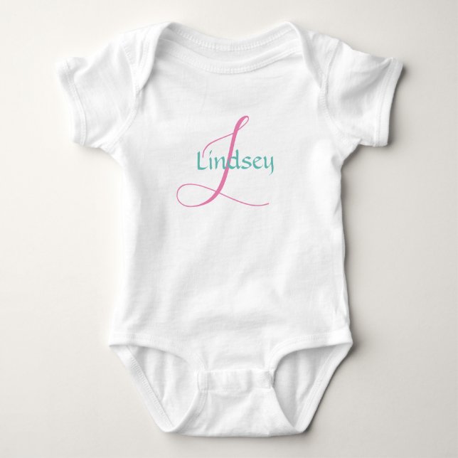PERSONALISIERT BABY Bodysuit Baby Strampler (Vorderseite)