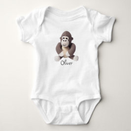 Personalisiert Baby Bodysuit Crochet Gorilla Baby Strampler
