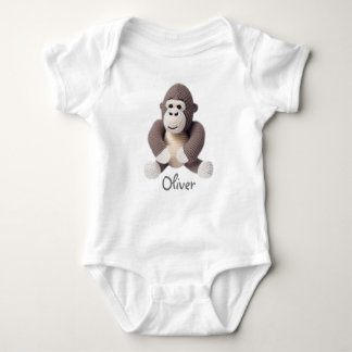 Personalisiert Baby Bodysuit Crochet Gorilla Strampler