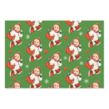Personalisiert Baby Face Foto Chubby Santa