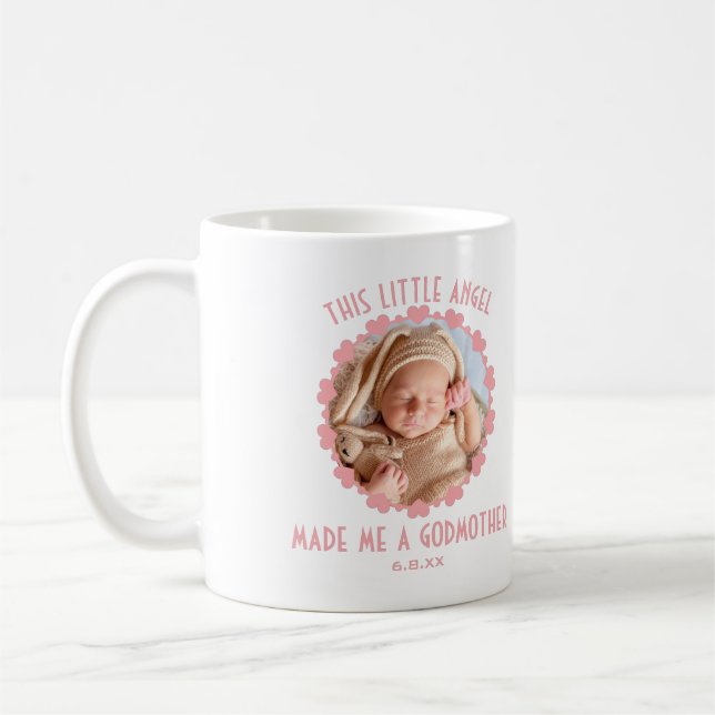 Personalisiert Baby Foto Erstmals Godmutter Kaffeetasse (Links)