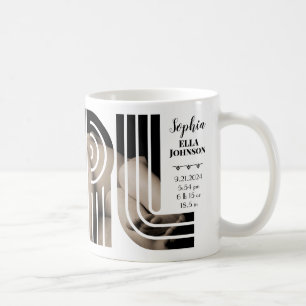 Personalisiert Baby "GIRL" Foto Geburtshinweis Kaffeetasse