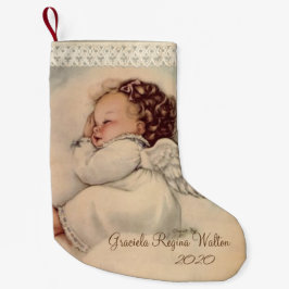 Personalisiert Baby Girl Guardian Angel Gebet Kleiner Weihnachtsstrumpf