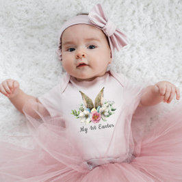 Personalisiert Baby Girl Niedlich Bunny Ears Baby Baby Strampler