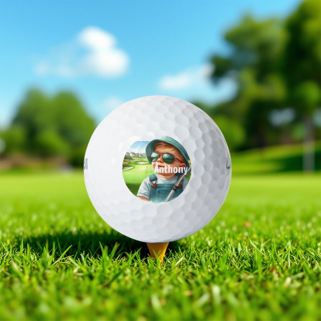 Personalisiert Baby Golfer Golfball (Personalized Baby Golfer Golf Balls)