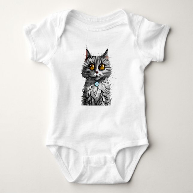 Personalisiert Baby Jersey Bodysuit Baby Strampler (Vorderseite)