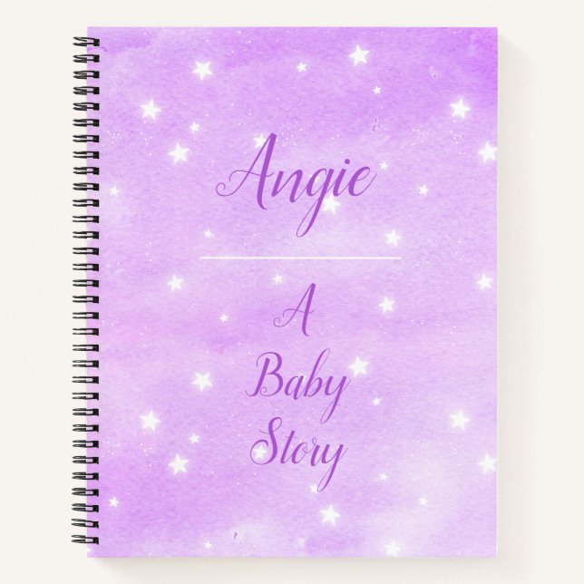 Personalisiert Baby Journal Notizbuch (Vorderseite)