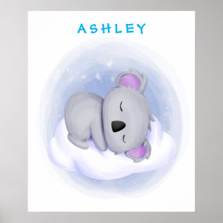 Personalisiert Baby Koala Poster