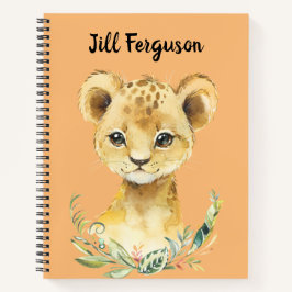 Personalisiert Baby Lion Sketch Notizbuch