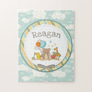 Personalisiert Baby Teddy Bear Giraffe Rubber Duck