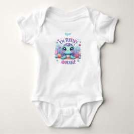 Personalisiert Baby Turtle Baby Strampler