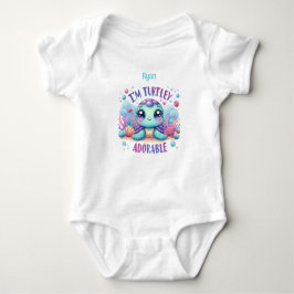 Personalisiert Baby Turtle Strampler