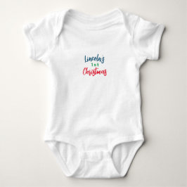 PERSONALISIERT BABYS ERSTER CHRISTMAS-Karosseriean Baby Strampler