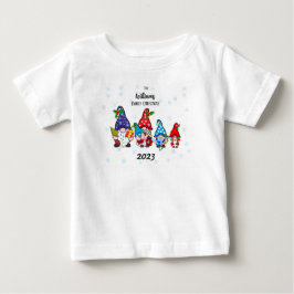 Personalisiert Baby's Family Gnomes Baby Baby T-shirt