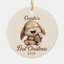 Personalisiert Baby's First Christmas Bunny