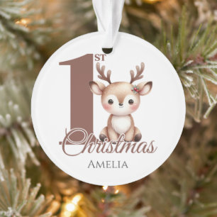 Personalisiert Baby's First Christmas Rentier Ornament