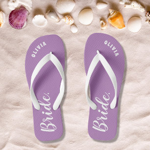 Personalisiert Bachelorette Bride Flip Flops