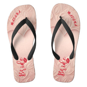 Personalisiert Bachelorette Bride Flip Flops