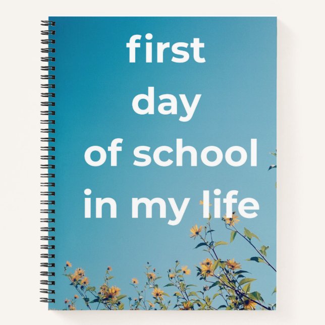 Personalisiert Back to School Notebook - Niedlich  Notizbuch (Vorderseite)