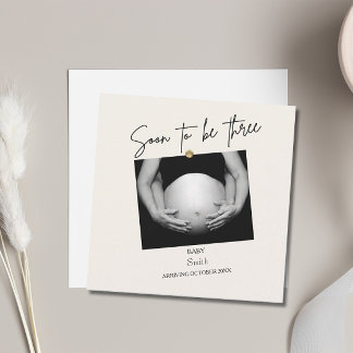 Personalisiert bald drei einladung