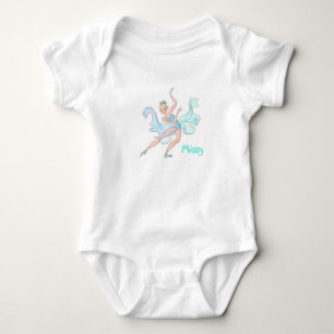 Personalisiert Ballerina Baby Strampler