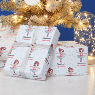 Personalisiert Ballerina Ballet Name Geburtstag Geschenkpapier