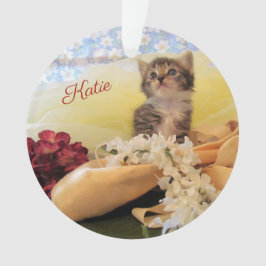 Personalisiert Ballerina Kitten Kate - Acrylic Ornament