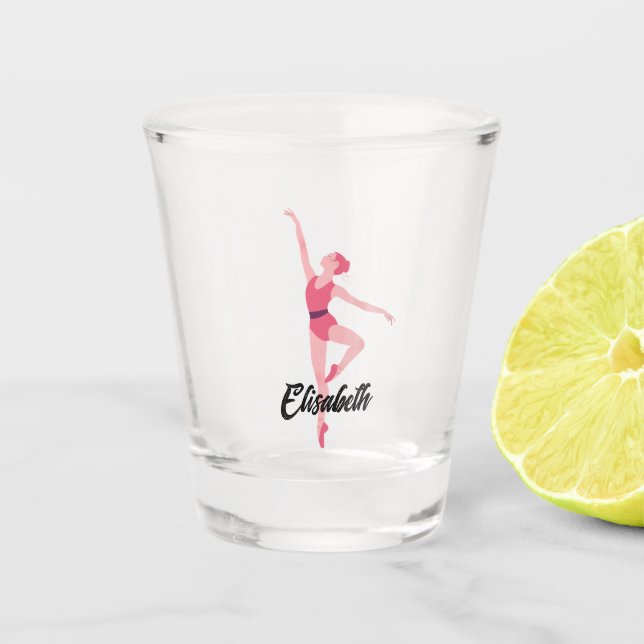 Personalisiert Ballerina Shot Glass - Individuelle Schnapsglas (Vorderseite)