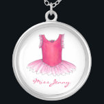 Personalisiert Ballet Tutu Tanzlehrer Necklace Versilberte Kette<br><div class="desc">Mit einer originalen Darstellung zum Thema Ballett. Einfach mit dem Namen Ihres Tanzlehrers für ein einzigartiges Urlaubsgeschenk personalisieren!</div>