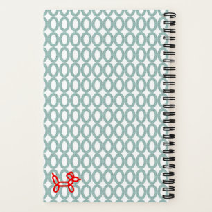 Personalisiert Balloon Dog Spiral Notebook Notizbuch