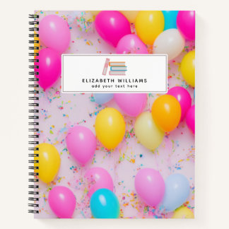 Personalisiert Balloon Notizbuch