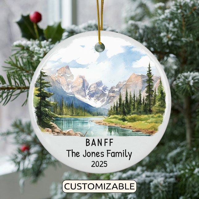 Personalisiert Banff Ornament, Kanada Keramik Ornament (Von Creator hochgeladen)