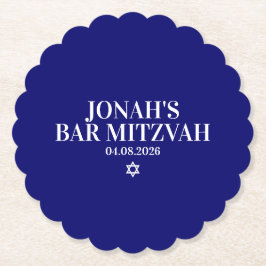 Personalisiert Bar Mitzvah Untersetzer