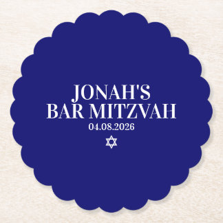 Personalisiert Bar Mitzvah Untersetzer