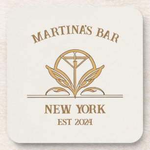 Personalisiert Bar signieren Martini Logo Individu Getränkeuntersetzer