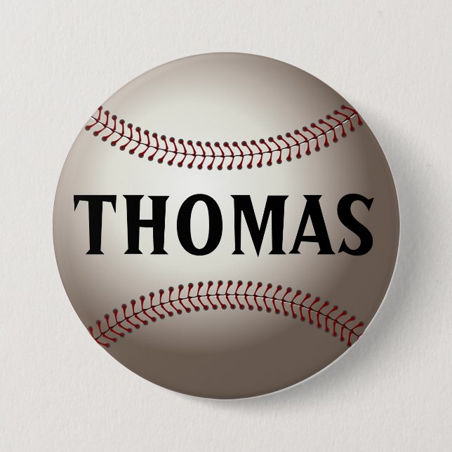 Personalisiert Baseball Button (Vorderseite)