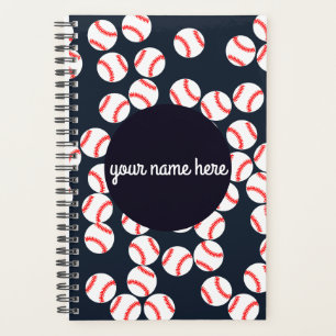 Personalisiert Baseball Spiralplaner Planer