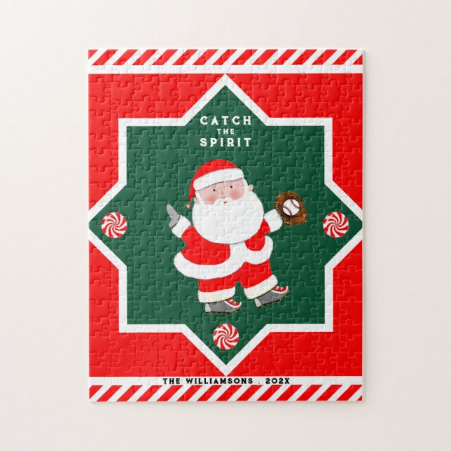 Personalisiert Baseball Weihnachten (Vertikal)