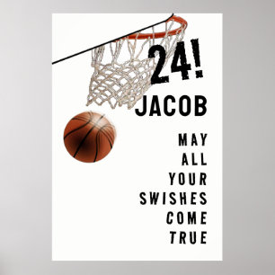 Personalisiert Basketball Abschluss Poster
