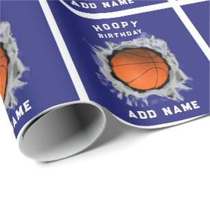 Personalisiert Basketball Geburtstag Geschenkpapier