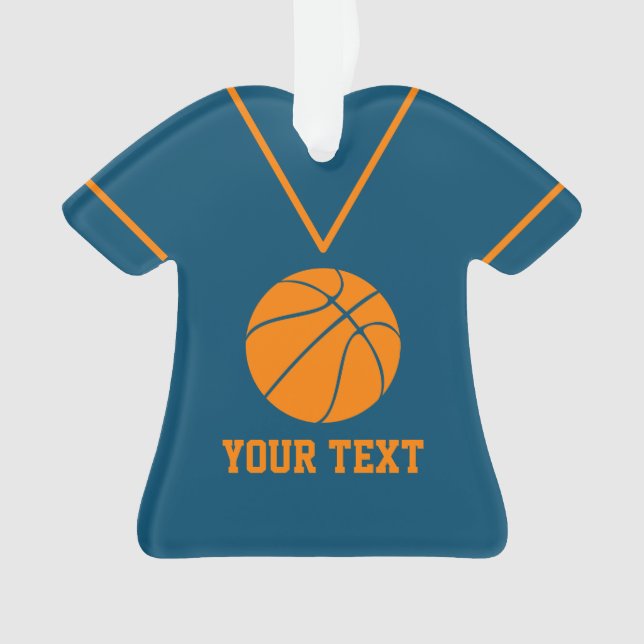 Personalisiert Basketball Jersey individuelle Name Ornament (Vorderseite)