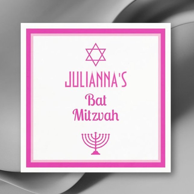 Personalisiert Bat Mitzvah Napkins Serviette (Von Creator hochgeladen)