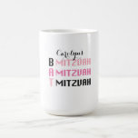 Personalisiert Bat Mitzvah Tasse<br><div class="desc">Personalisierte Mug für Ihr Bat Mitzvah.</div>